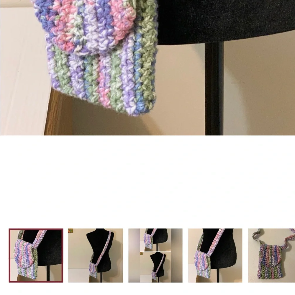 Phone Crossbody Bag handmade
crochet - Picture 4 of 16